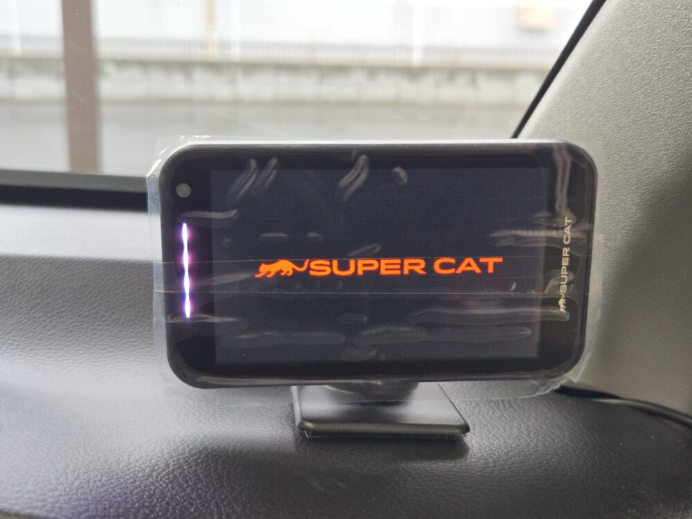 アルトワークスに取り付けたユピテルSUPER CATレーダー探知機